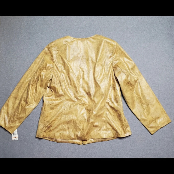 JM Collection Faux Leather Jacket - Picture 11 of 12